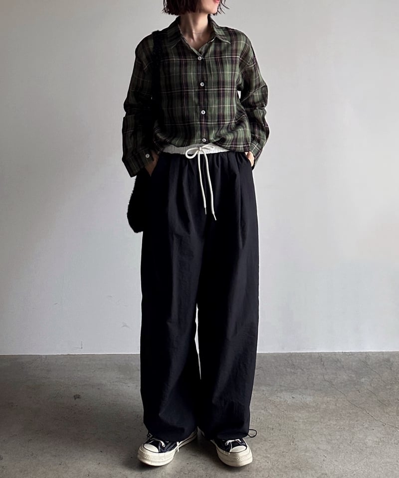 green check casual shirt | ARULLE