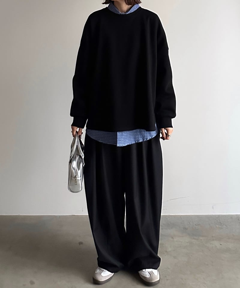 cocoon loose slacks | ARULLE