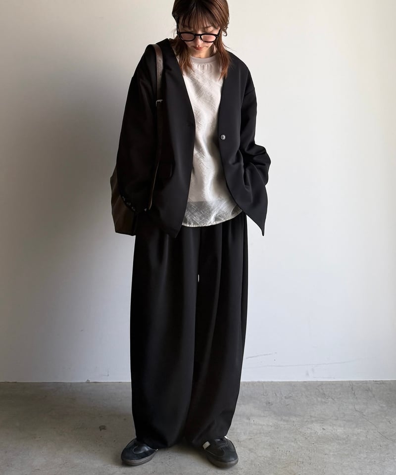 two tuck cocoon pants (set up対応) | ARULLE