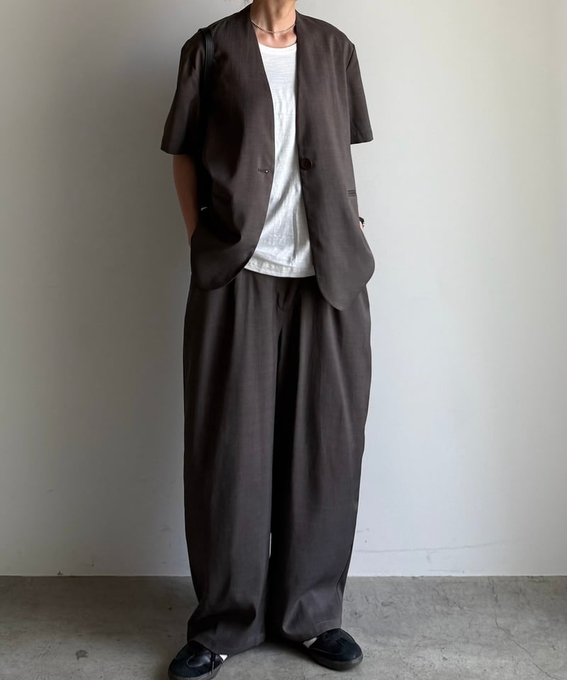 ジャケット・アウター ARULLE v-collar denim jacket v-collar short sleeve jacket (set up対応) | ARULLE