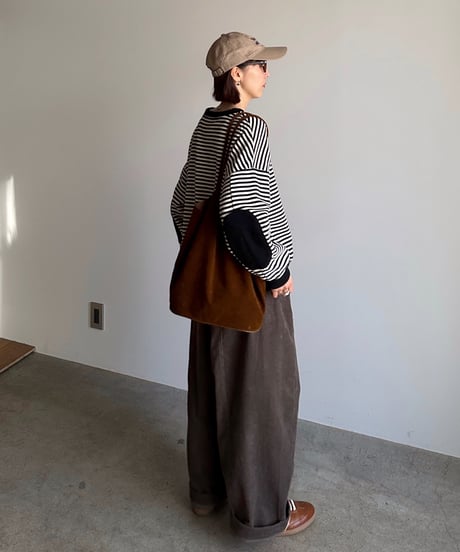 oval relax corduroy pants