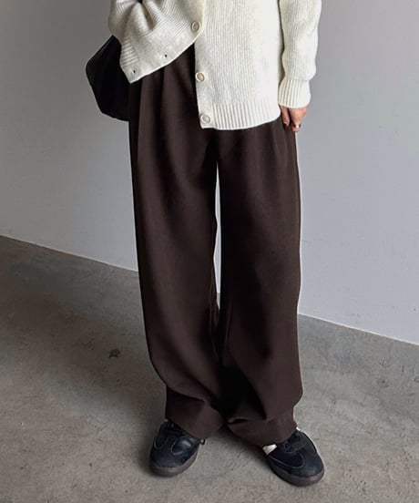 roll up warm slacks〈plain〉