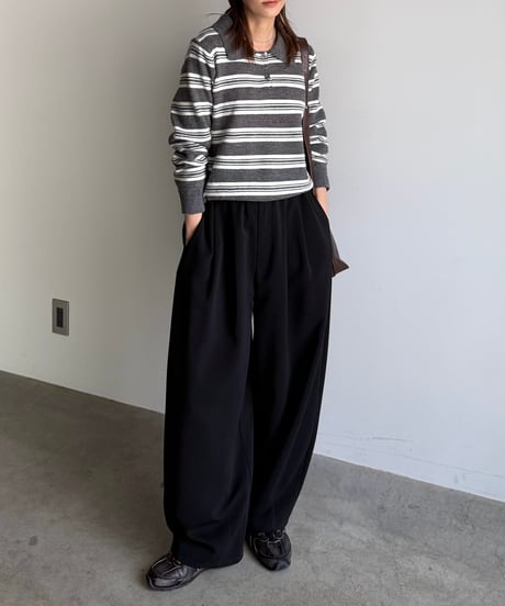 two tuck cocoon pants (set up対応)