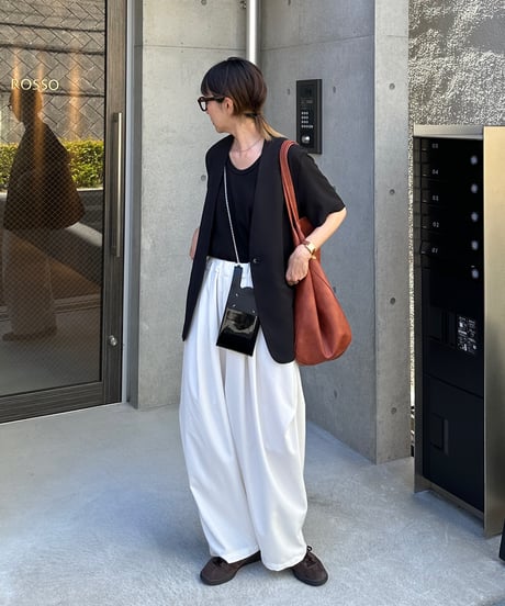 big leather tote bag【一部予約】