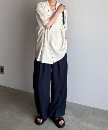 tailored double button shirt