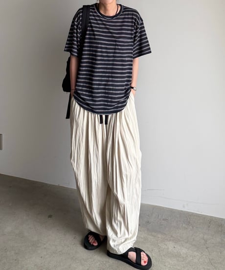 sheer border knit t-shirt
