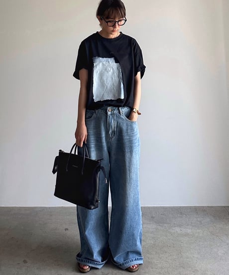 loose wide denim