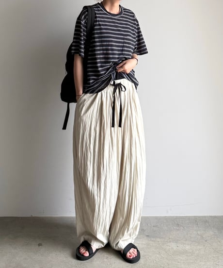 sheer border knit t-shirt
