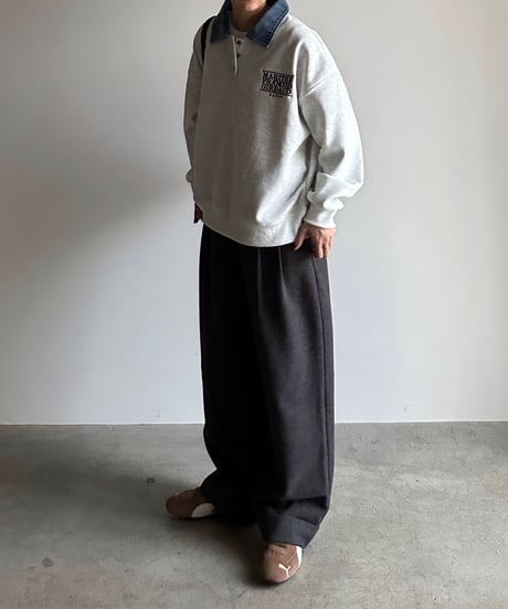 roll up warm slacks〈plain〉