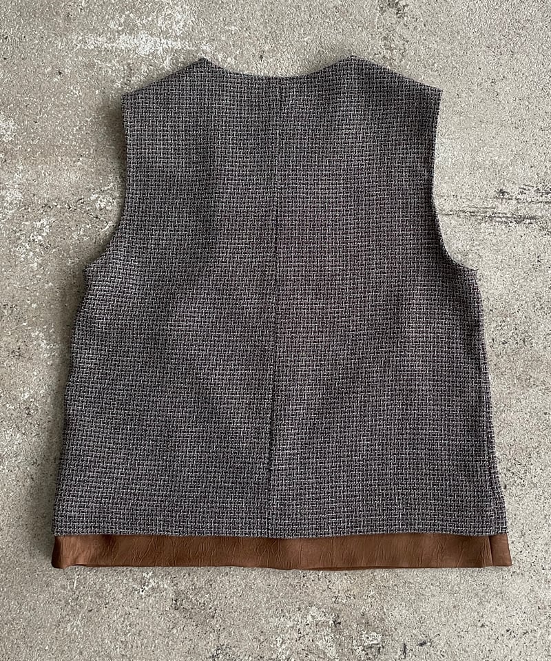 tweed button vest (set up対応) | ARULLE