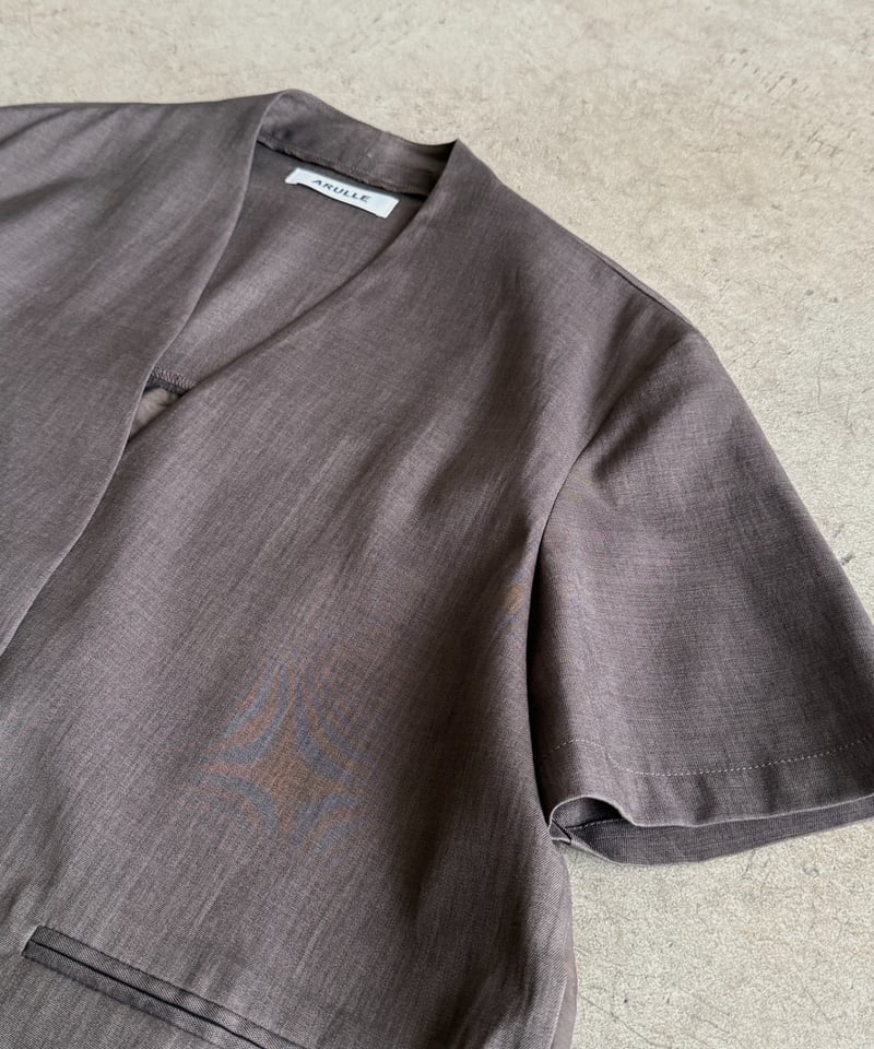 v-collar short sleeve jacket (set up対応) | ARULLE