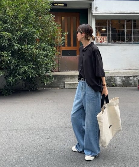 loose wide denim