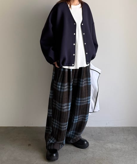flannel check easy pants