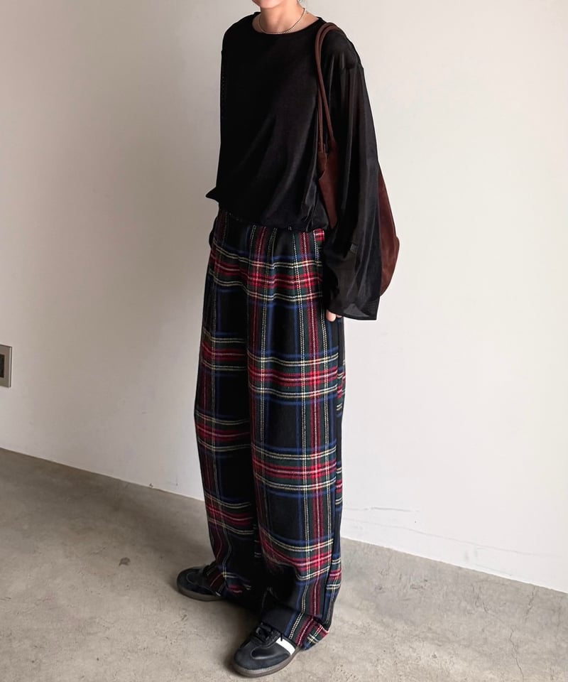 roll up warm slacks〈check〉 | ARULLE