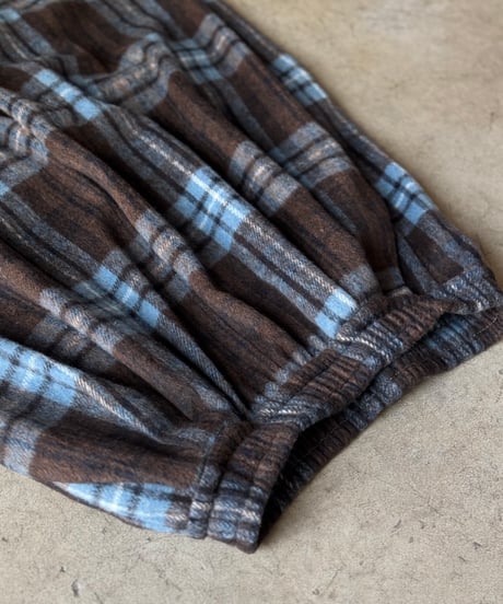 flannel check easy pants