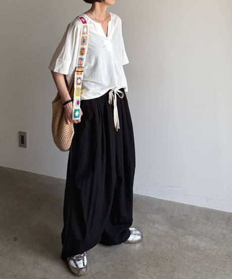 color drawstring easy pants