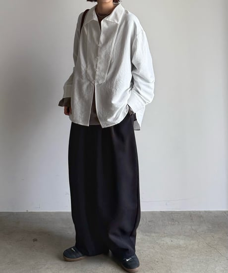 two tuck cocoon pants (set up対応)