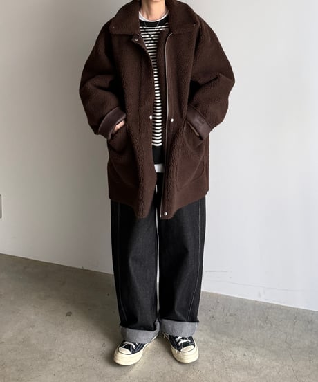 reversible mouton coat