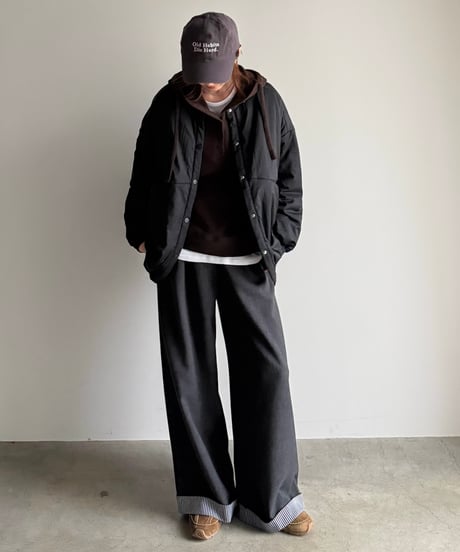 fold stripe pants