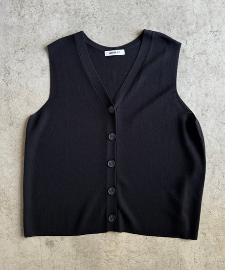 summer knit button vest【一部予約】
