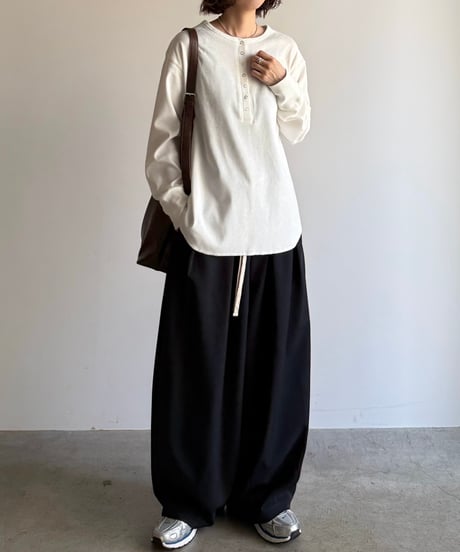 rib henley neck PO