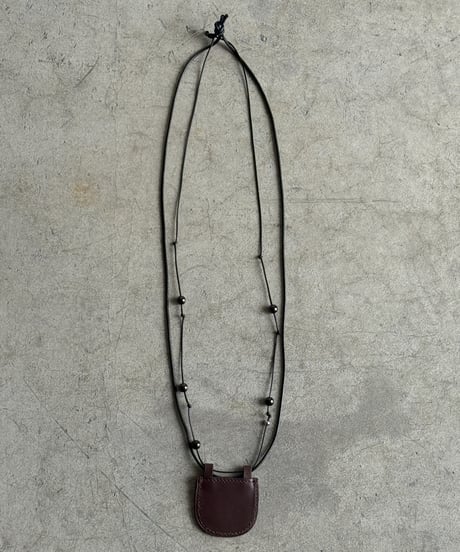 leather motif necklace【一部予約】