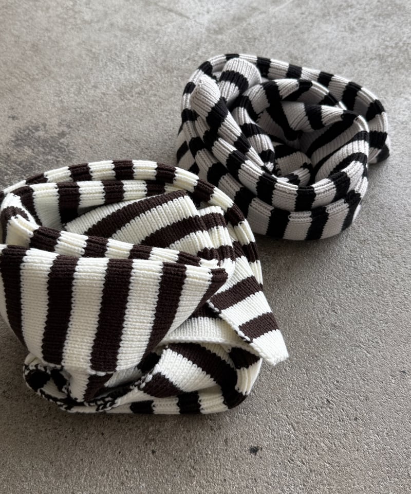 border long muffler | ARULLE border long muffler | ARULLE