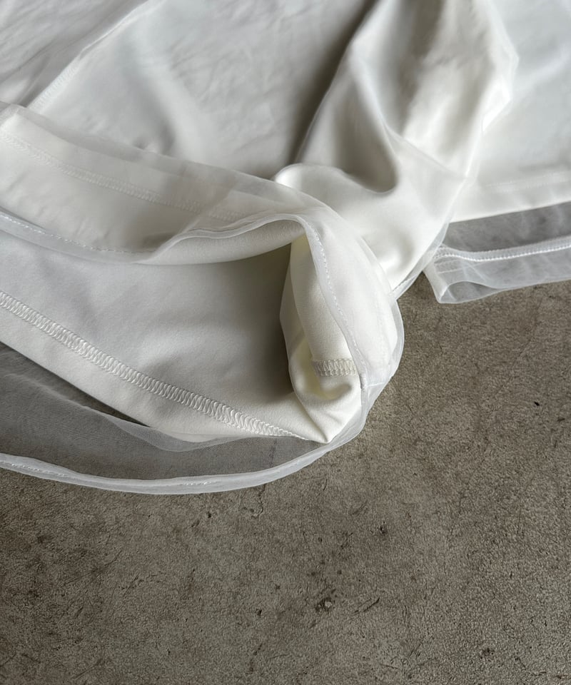 トップス ARULLE tulle docking cut sew tulle docking cut sew | ARULLE