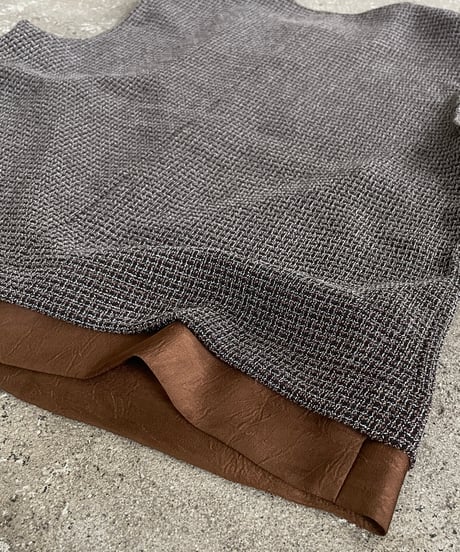 tweed button vest (set up対応)【予約商品】