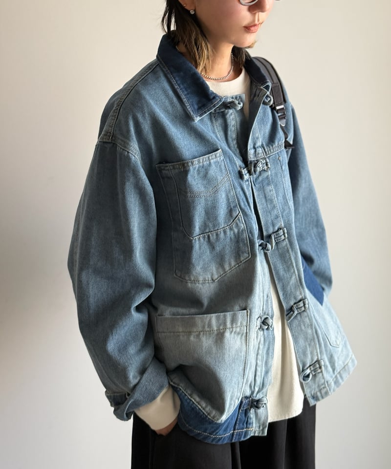 china denim jacket | ARULLE china denim jacket | ARULLE