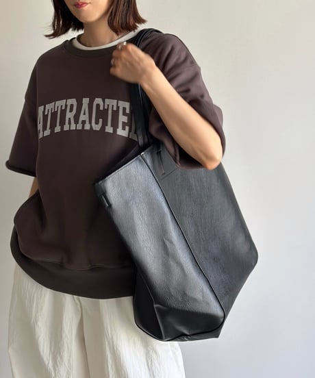 big leather tote bag【一部予約】