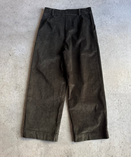 wide straight corduroy slacks