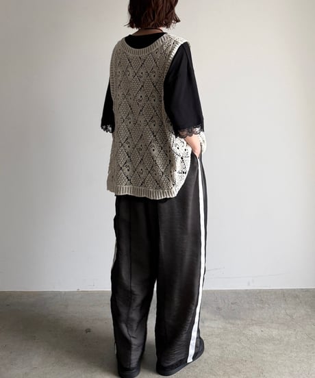 point lace big pullover