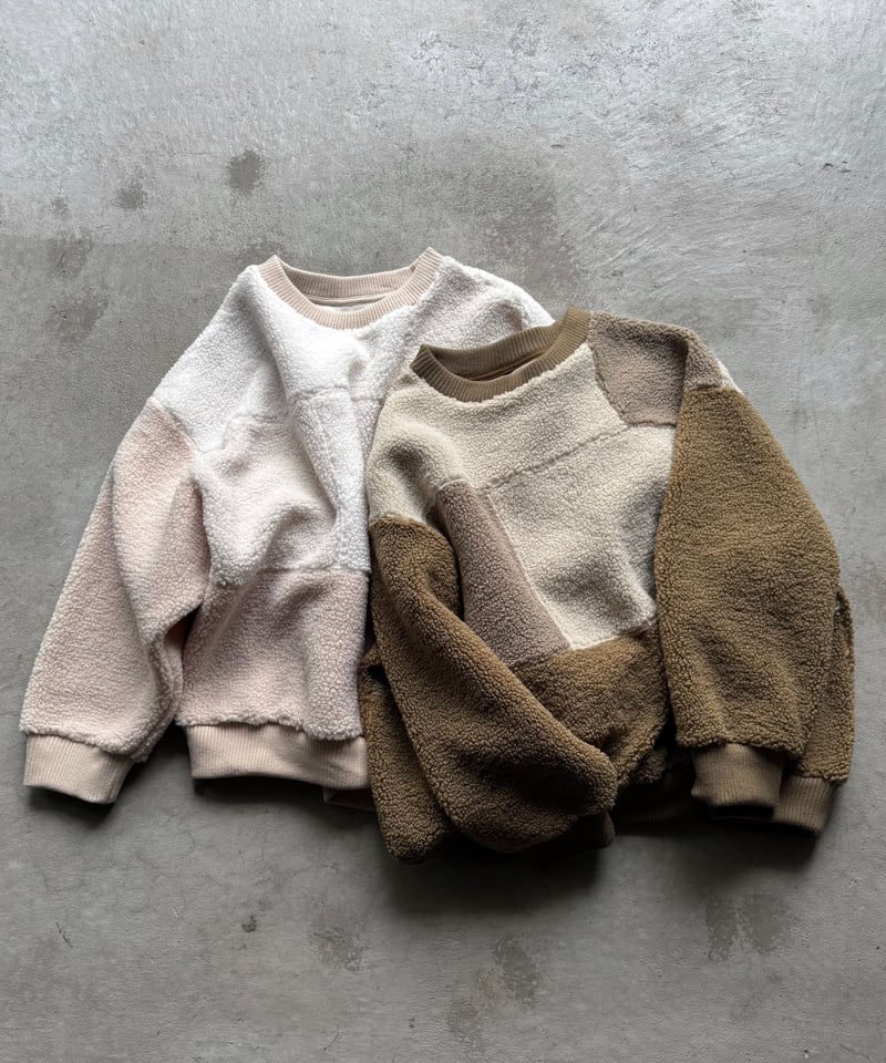 patchwork boa pullover【予約商品】 | ARULLE