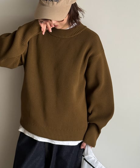 diver crew neck knit