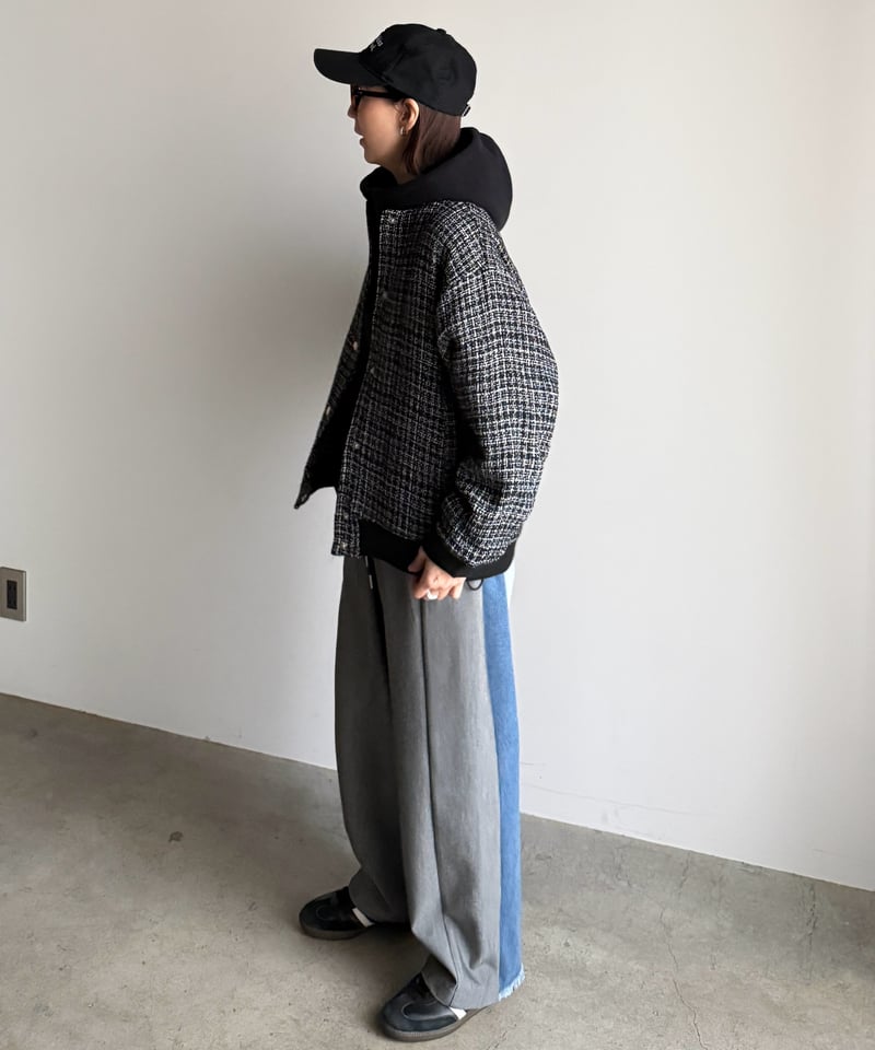 tweed stadium jacket【予約商品】 | ARULLE