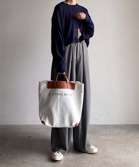 3way canvas logo tote bag