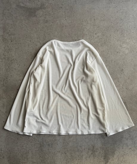 mesh velour pullover