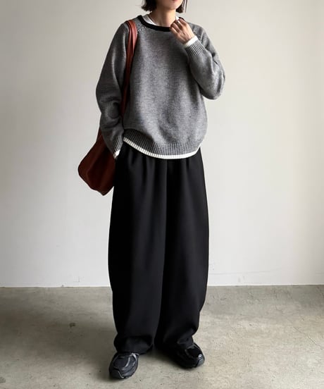 fine border raglan knit