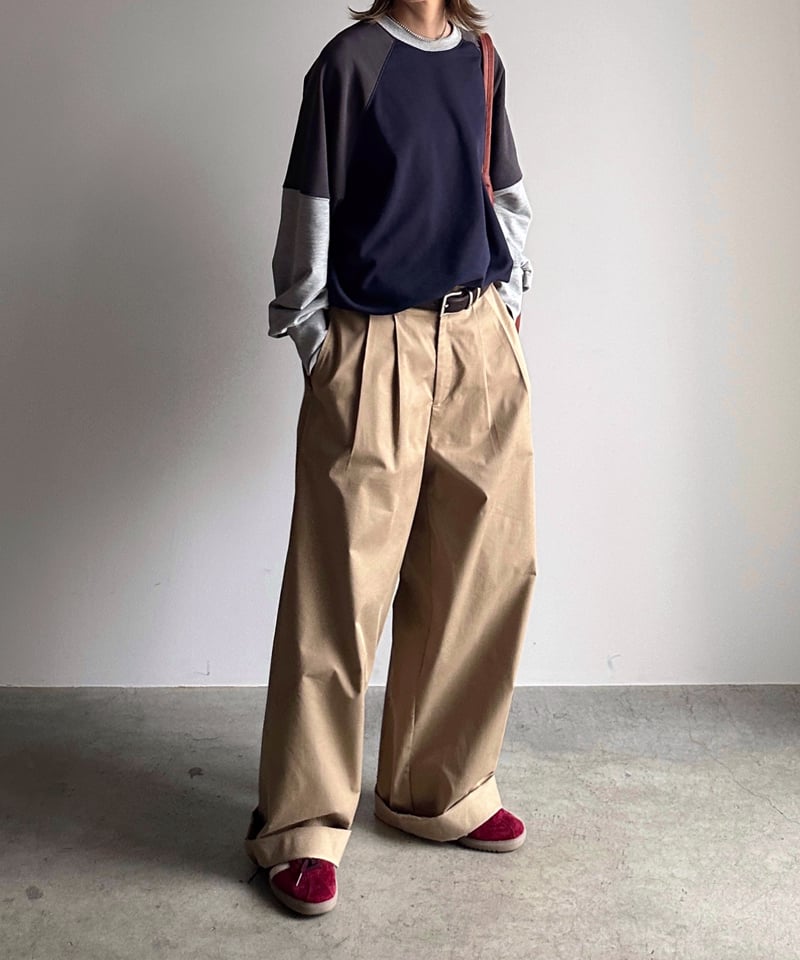 ファシル　ワイドチノ wide chino slacks/3size/3color | F A S H I R U