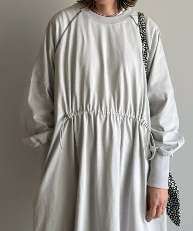 waist shirring stitch one piece | ARULLE