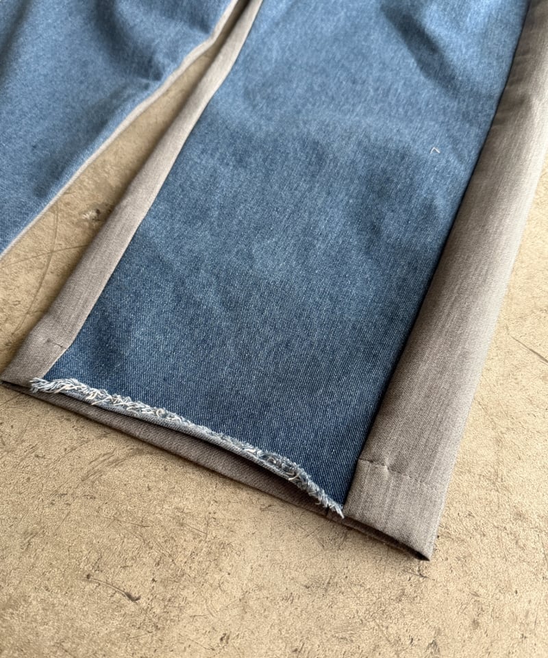 half & half denim pants | ARULLE