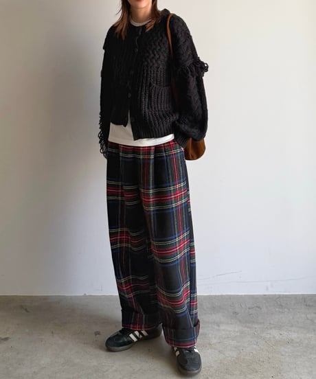 fringe knit cardigan