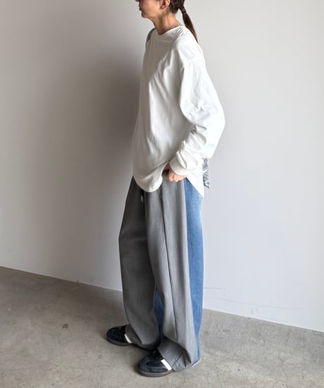 back stitch long t-shirt