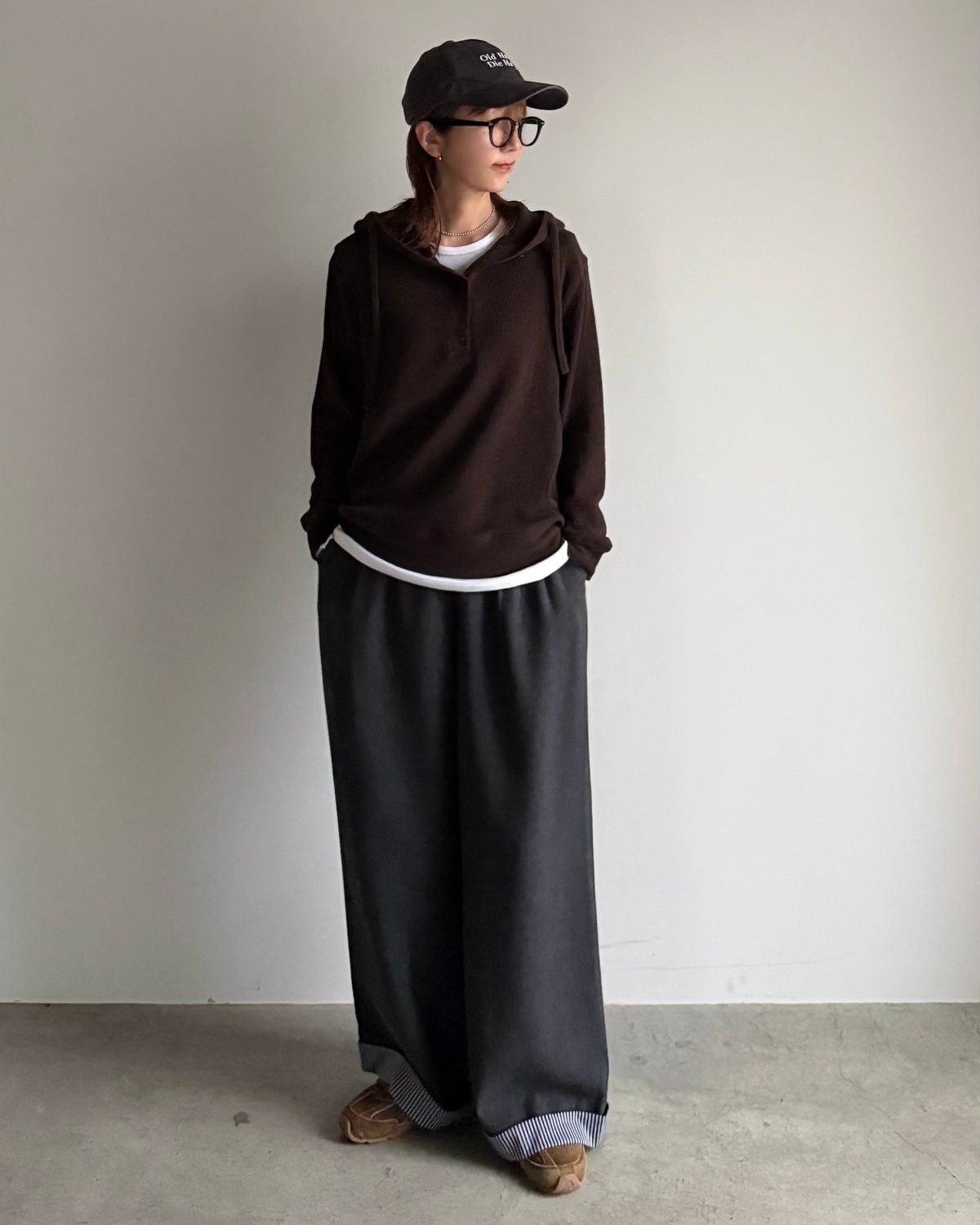 瓜ページ fold stripe pants | ARULLE