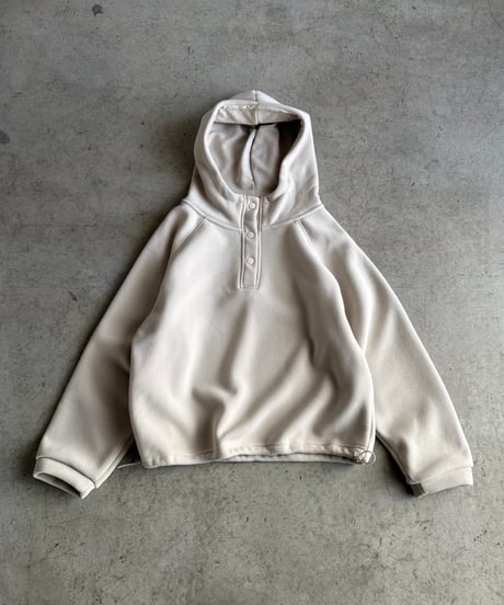 half snap hood sweat