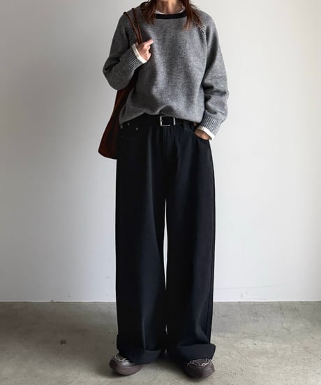 fine border raglan knit