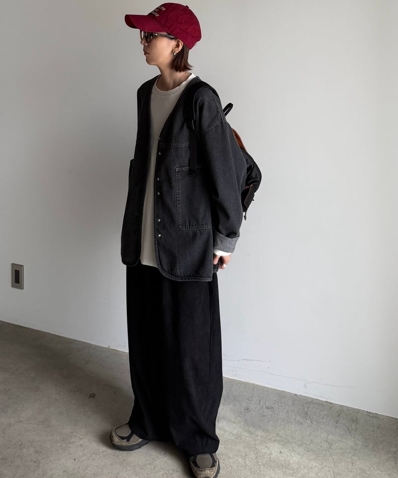 PRE ORDER】v-collar denim jacket | ARULLE