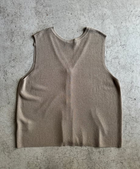 summer knit button vest【一部予約】