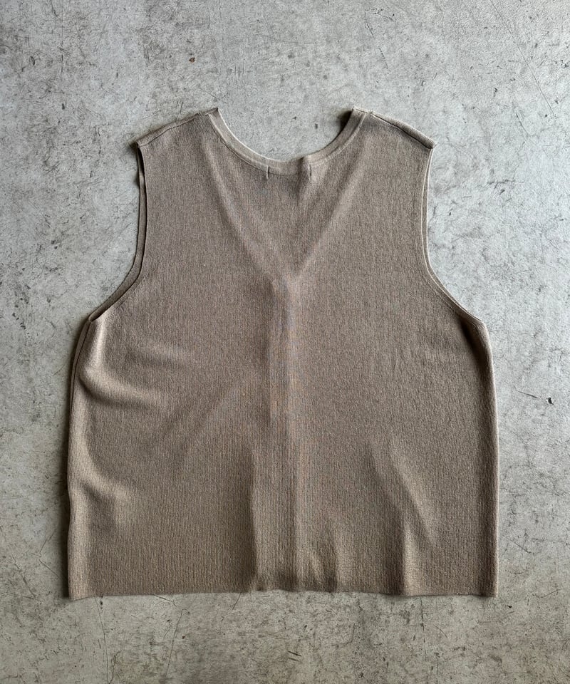 summer knit button vest | ARULLE